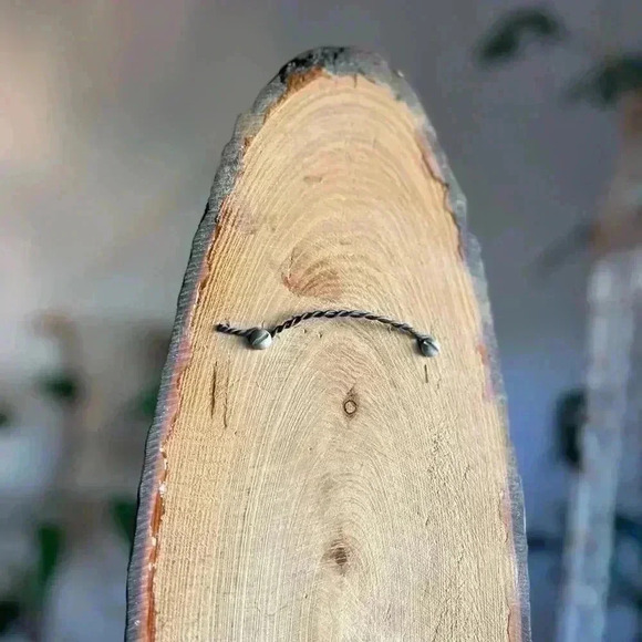 Vintage Mid Century Modern Lacquered Wooden Wall Clock | Rustic Boho Wood Decor - Picture 10 of 10